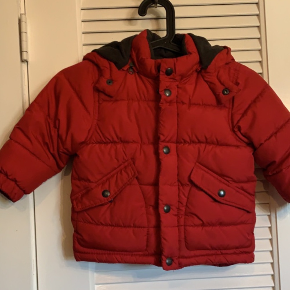 Toddler snow jacket, gap, size 2, red